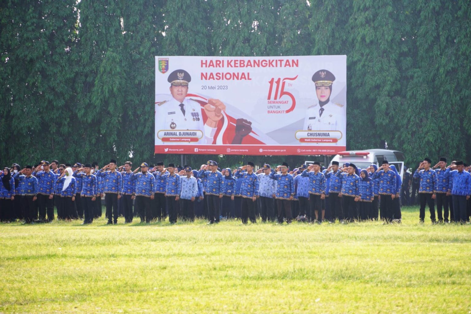 Pemerintah Provinsi Lampung Gelar Upacara Peringatan Hari Kebangkitan Nasional Ke-115