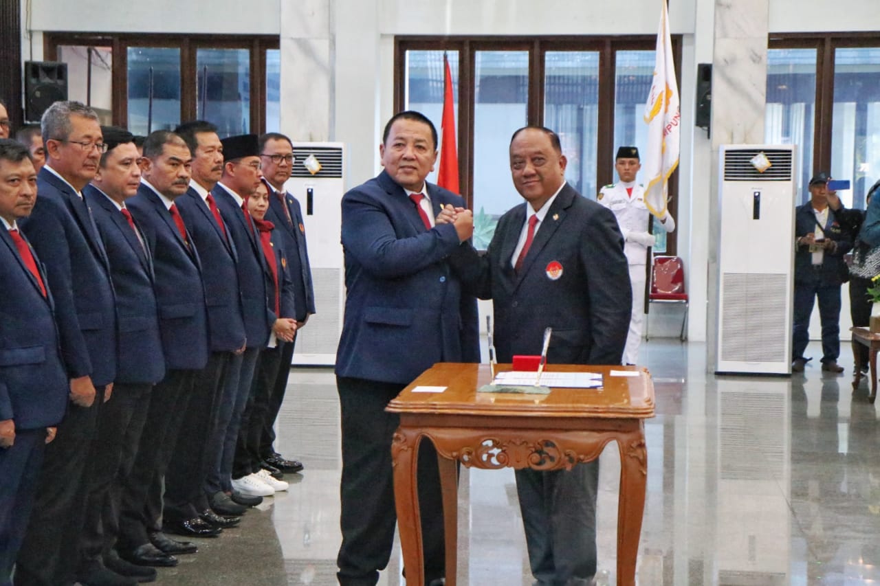 Gubernur Arinal Djunaidi Dilantik Sebagai Ketua Umum KONI Provinsi Lampung Masa Bakti 2023-2027