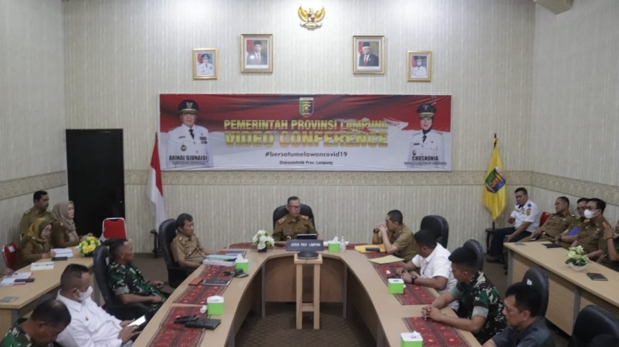 Antisipasi Menghadapi Hari Raya Idul Fitri 1444H/2023, Pemprov Lampung Tindaklanjuti Arahan Pemerintah Pusat Pada Rakor Pengendalian Inflasi Daerah