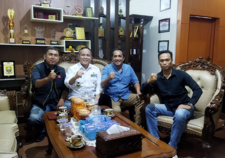 Pengurus IWO Lampung Silaturahmi Dengan Kadiskominfotik Provinsi Lampung