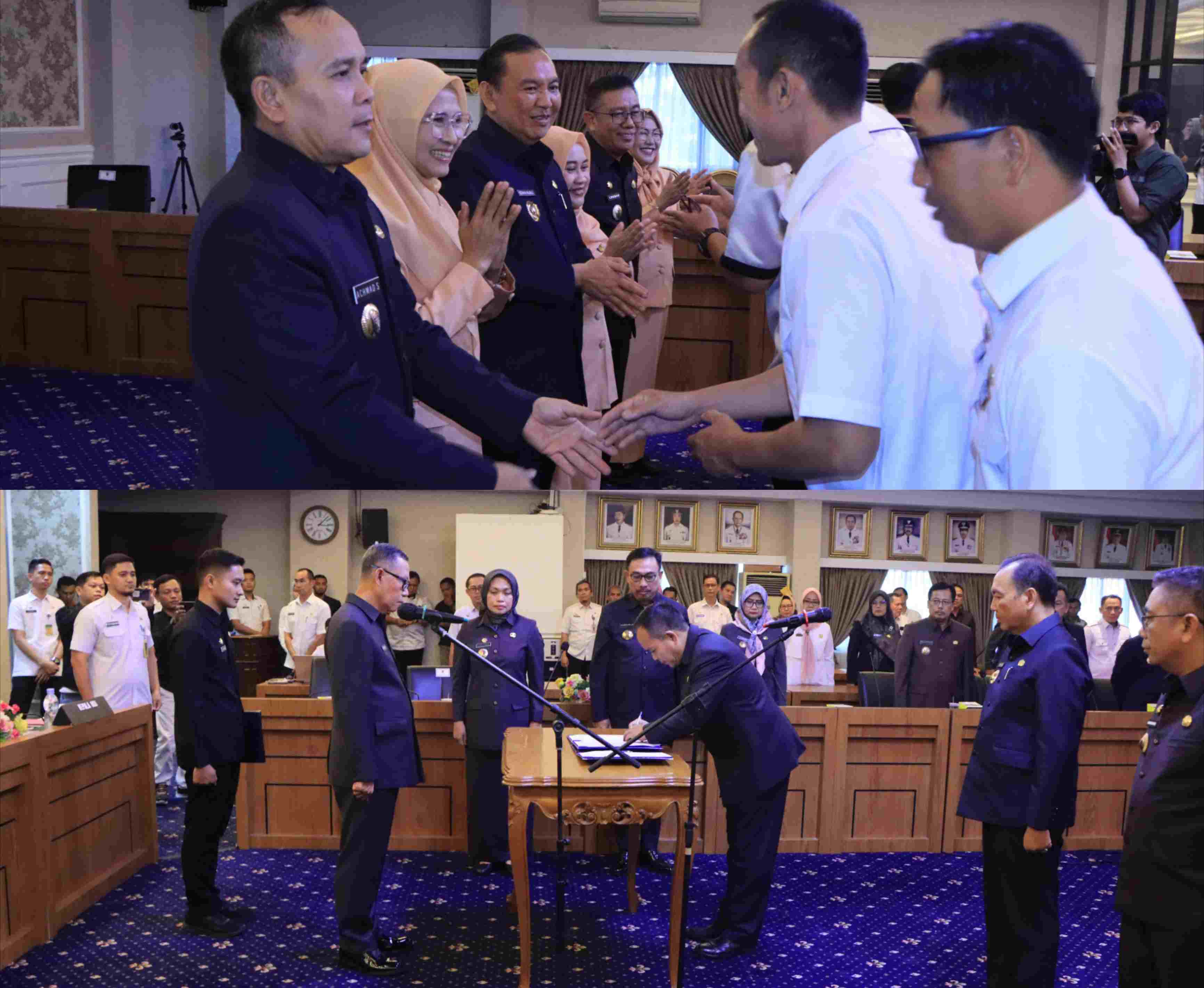 Gubernur Lampung Melantik Dan Mengambil Sumpah Jabatan Pejabat Pimpinan Tinggi Pratama Di Lingkungan Pemerintah Provinsi Lampung