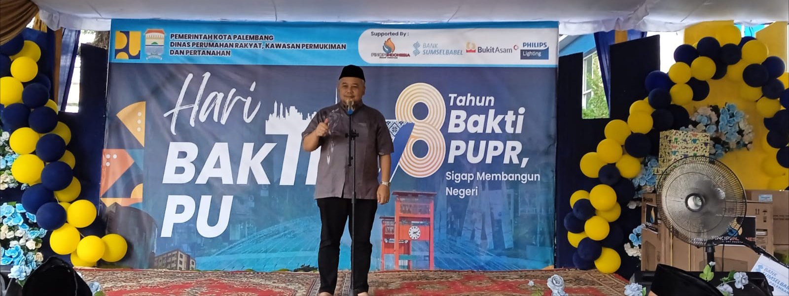 Hari Bakti PU Ke-78 Di Kantor Dinas Perumahan, Kawasan Permukiman Dan Pertanahan, Kota Palembang