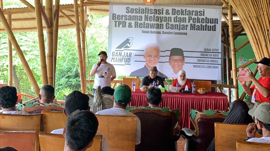 TPD Dan Relawan Ganjar Mahfud Lampung, Gelar Program Ganjar Mahfud