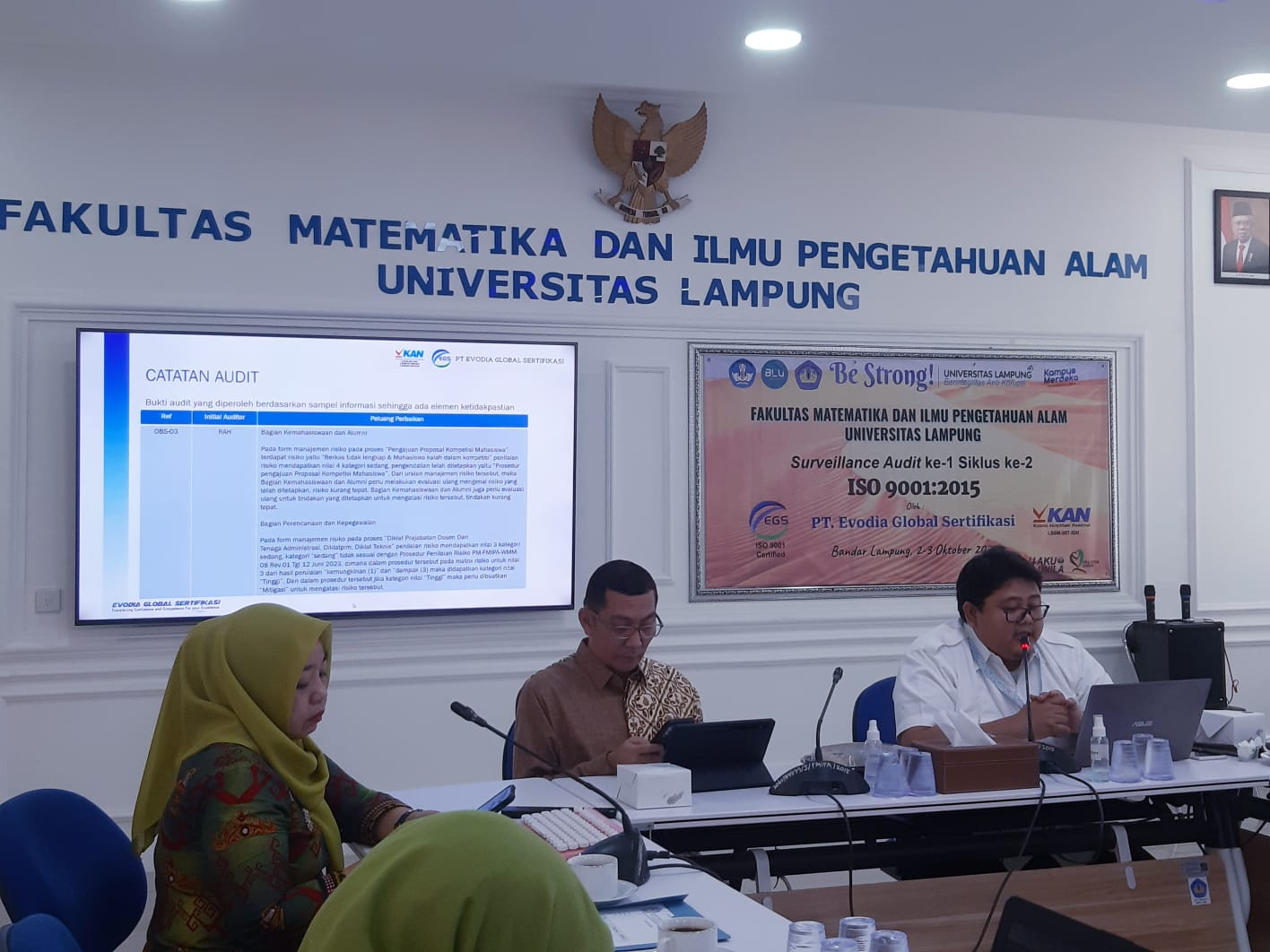 FMIPA Berhasil Pertahankan Sertifikat ISO 9001:2015