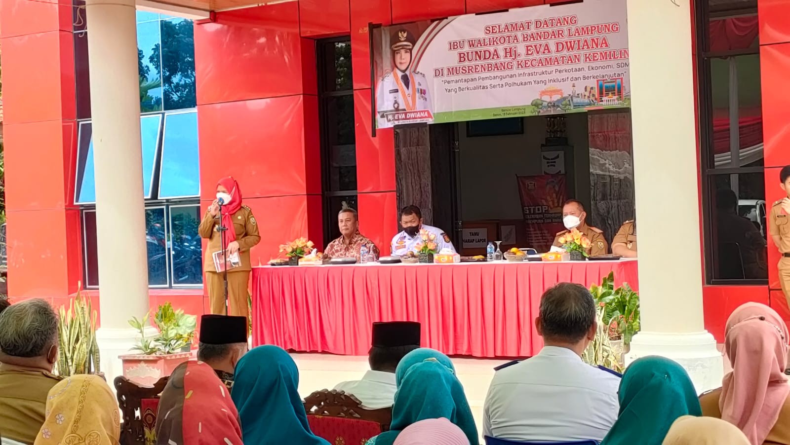  Wali Kota Bandar Lampung Eva Dwiana Buka Musrenbang Kecamatan