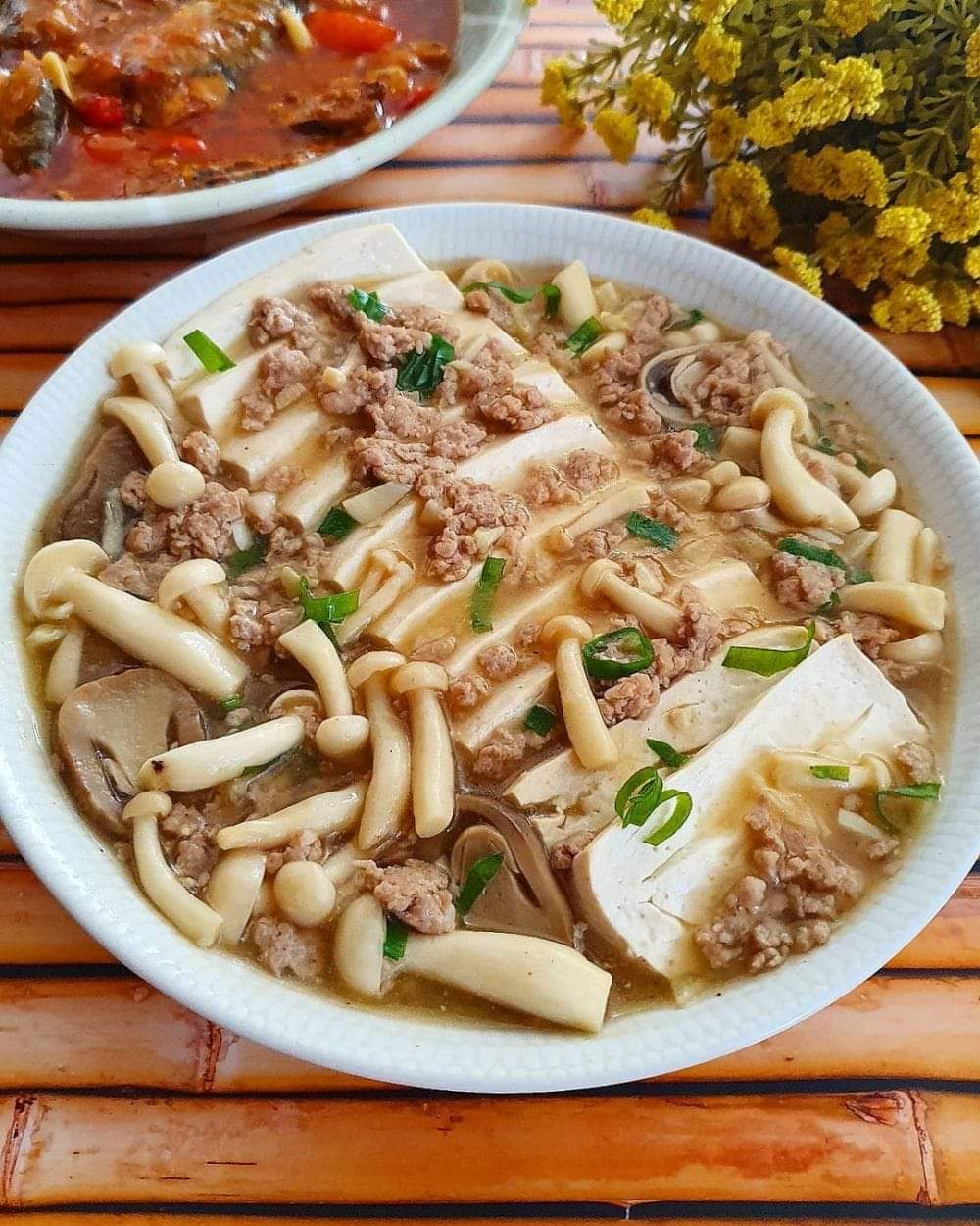 Resep Tahu Kukus Siram Jamur Enak dan Murah