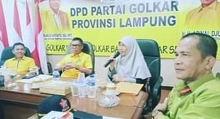 Bacaleg Provinsi 42%, Ismet: Partai Golkar Lampung Tempatkan Kader Perempuan di Posisi Utama