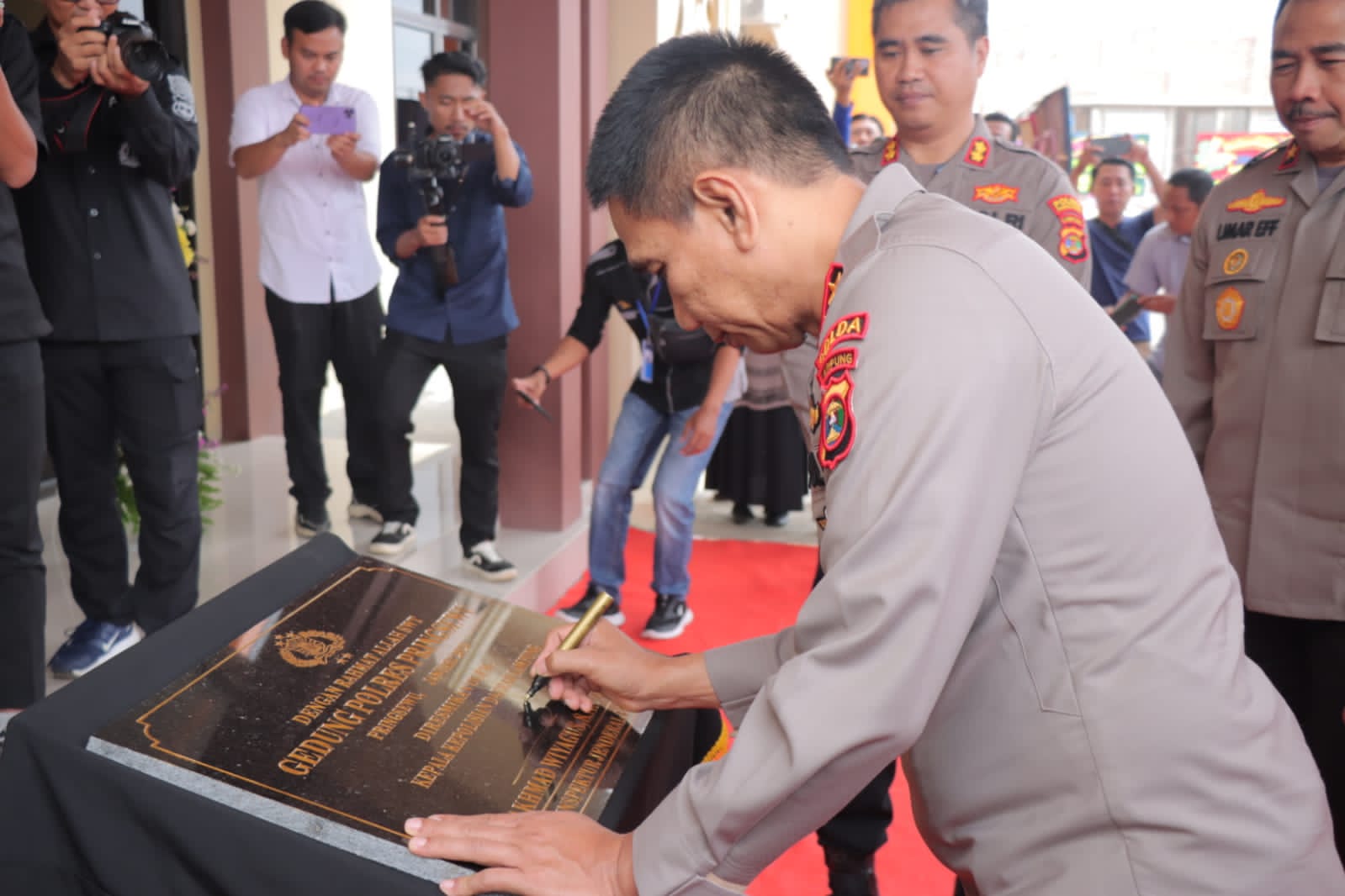 Kapolda Lampung resmikan gedung Mapolres Pringsewu