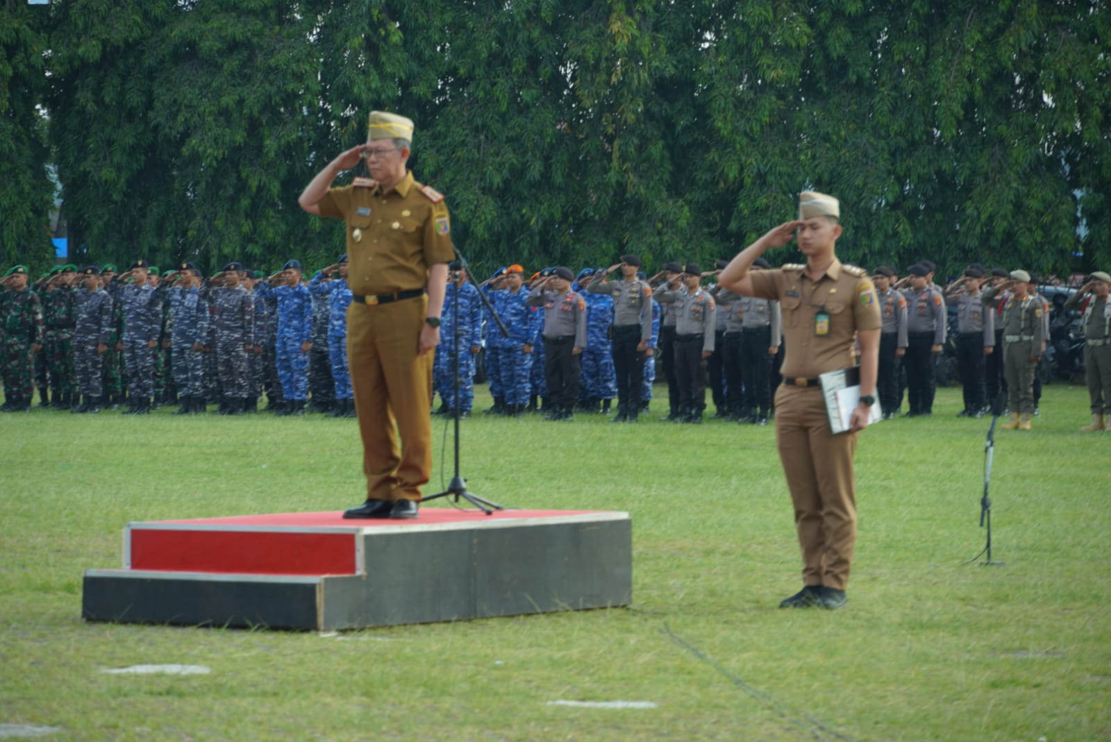Menjadi Inspektur Upacara Gabungan Forkopimda, Sekdaprov Sampaikan Enam Kebijakan yang Akan Dilaksanakan Pemprov Lampung Tahun 2023