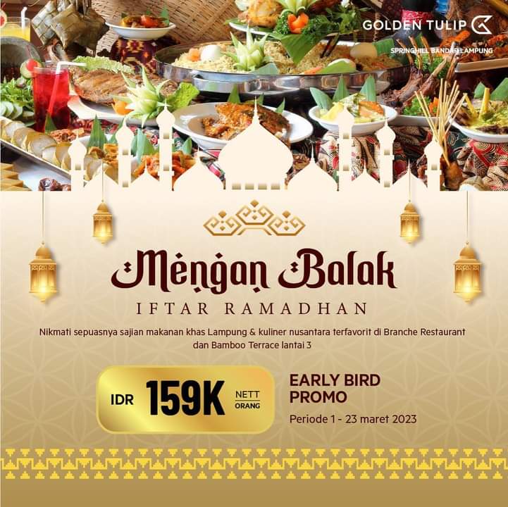 "Mengan Balak" Iftar Ramadhan di Branche Restaurant Hotel Golden Tulip Springhill
