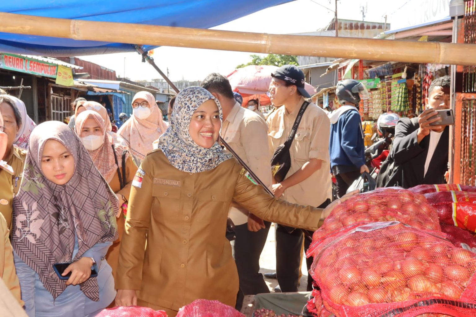 Wakil Gubernur Lampung, Melakukan Pemantauan Ketersediaan dan Harga Pangan Menjelang Hari Raya Idul Fitri 1444H