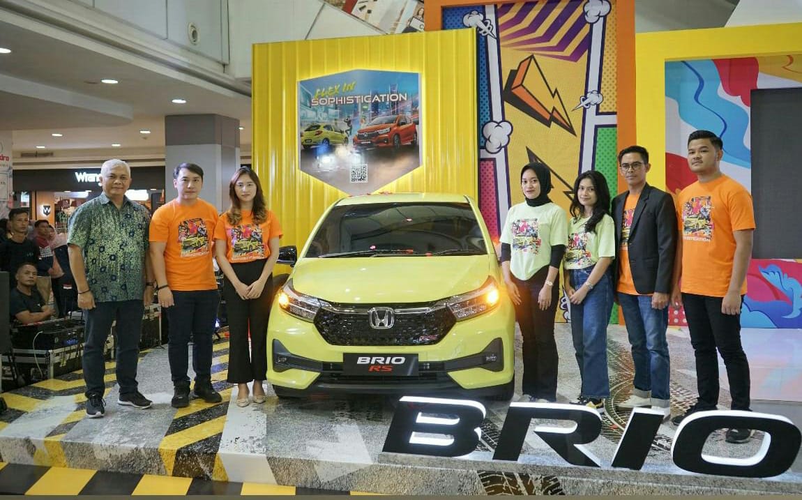 Model Terpopuler di Indonesia, New Honda Brio Hadir Menyapa Publik kota Bandar Lampung