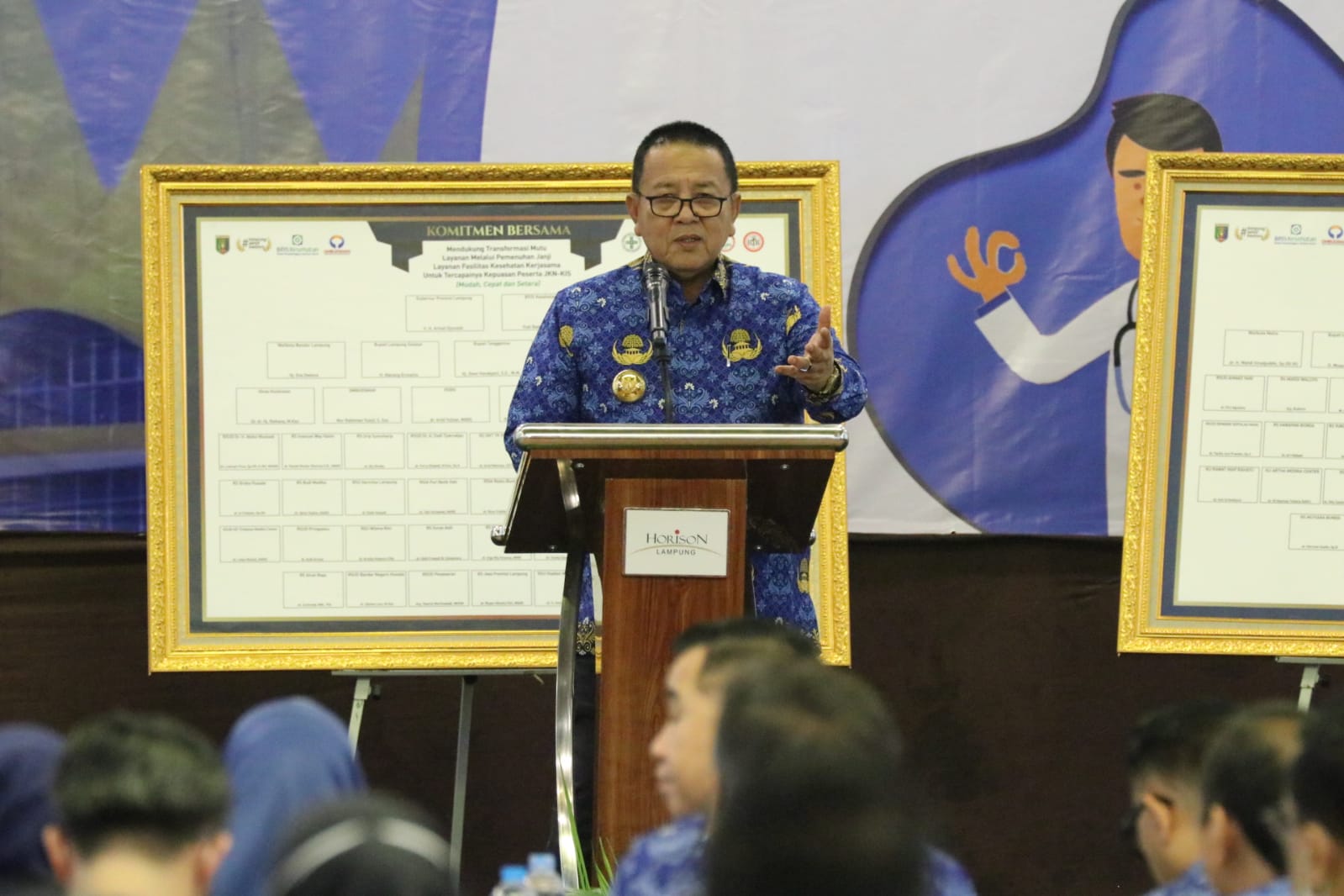 Buka Rakor Program Jaminan Kesehatan Nasional, Gubernur Dorong Kabupaten dan Kota Tingkatkan Kualitas  Mutu Layanan Kepada Peserta Program JKN
