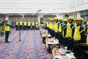 Sekdaprov Fahrizal Hadiri Pengukuhan Pengurus Bapor Korpri dan Lepas Kontingen Korpri Lampung Ikuti Pornas Korpri XVI di Jawa Tengah