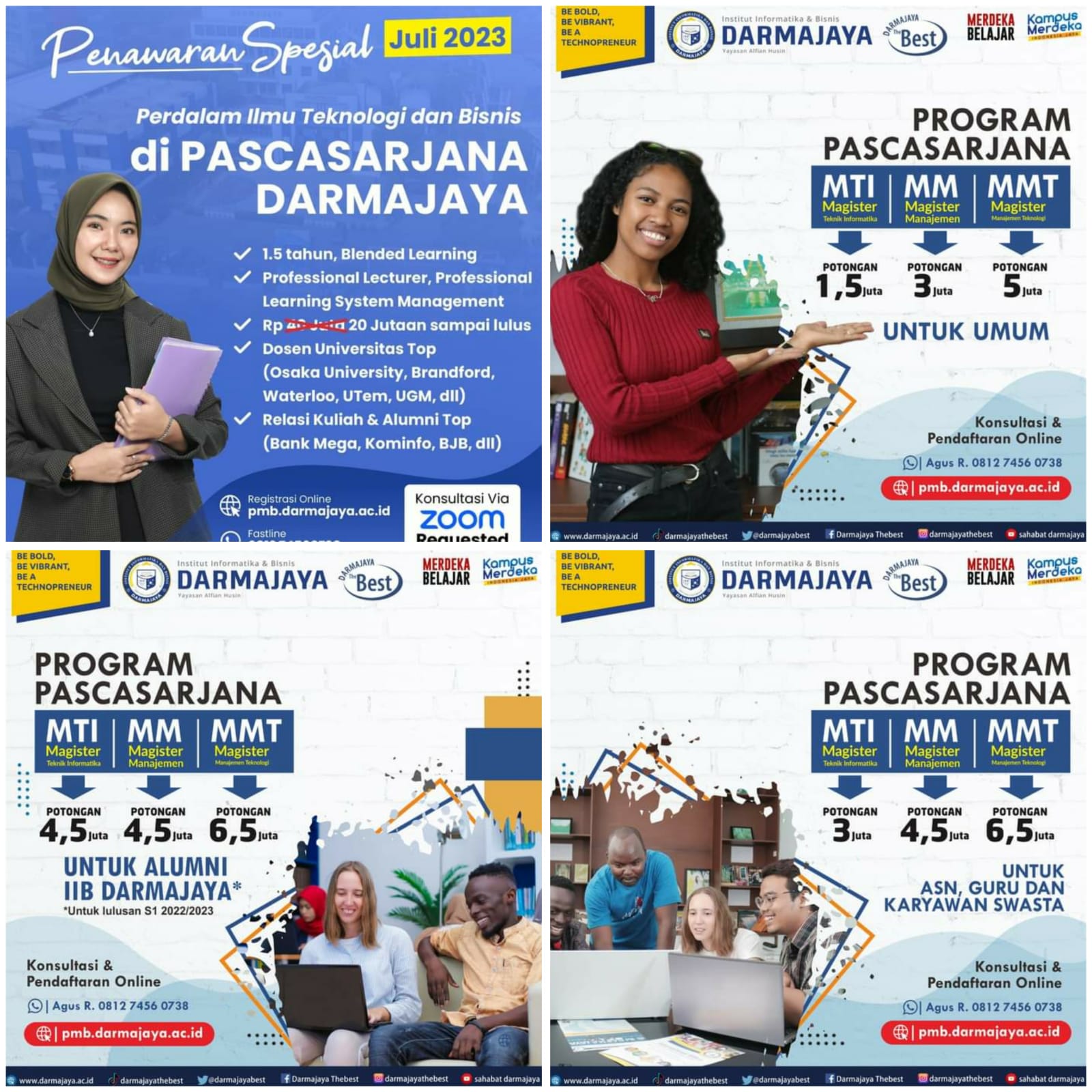 20 Jutaan Sampai Lulus, di Pascasarjana IIB Darmajaya