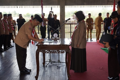 Wagub Chusnunia Lantik Pj Bupati M. Firsada Sebagai Ketua Majelis Pembimbing Cabang Tulangbawang Barat
