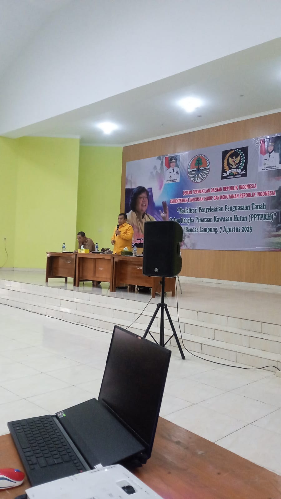 Wakil Ketua Komite II DPD RI Fasilitasi Kemen-LHK Sosialisasi PPTPKH Lampung