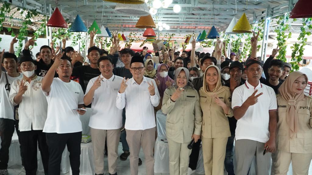 Panaskan Mesin, Ratih Puspa Sari Bangun Komitmen Bersama Emak-Emak Gedongtataan