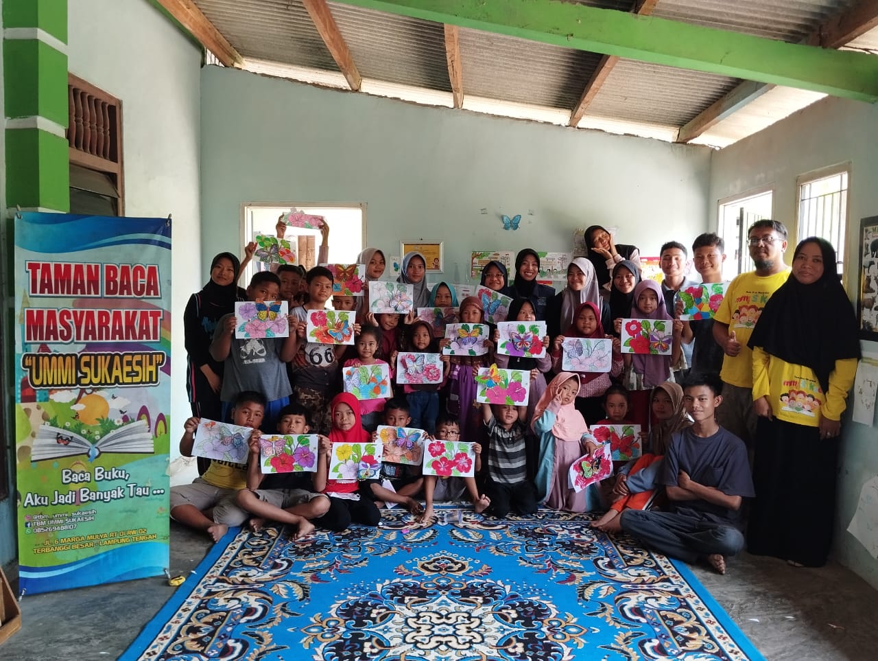 Minggu Ceria di Taman Baca Masyarakat Ummi Sukaesih bersama FPL Lampung Tengah