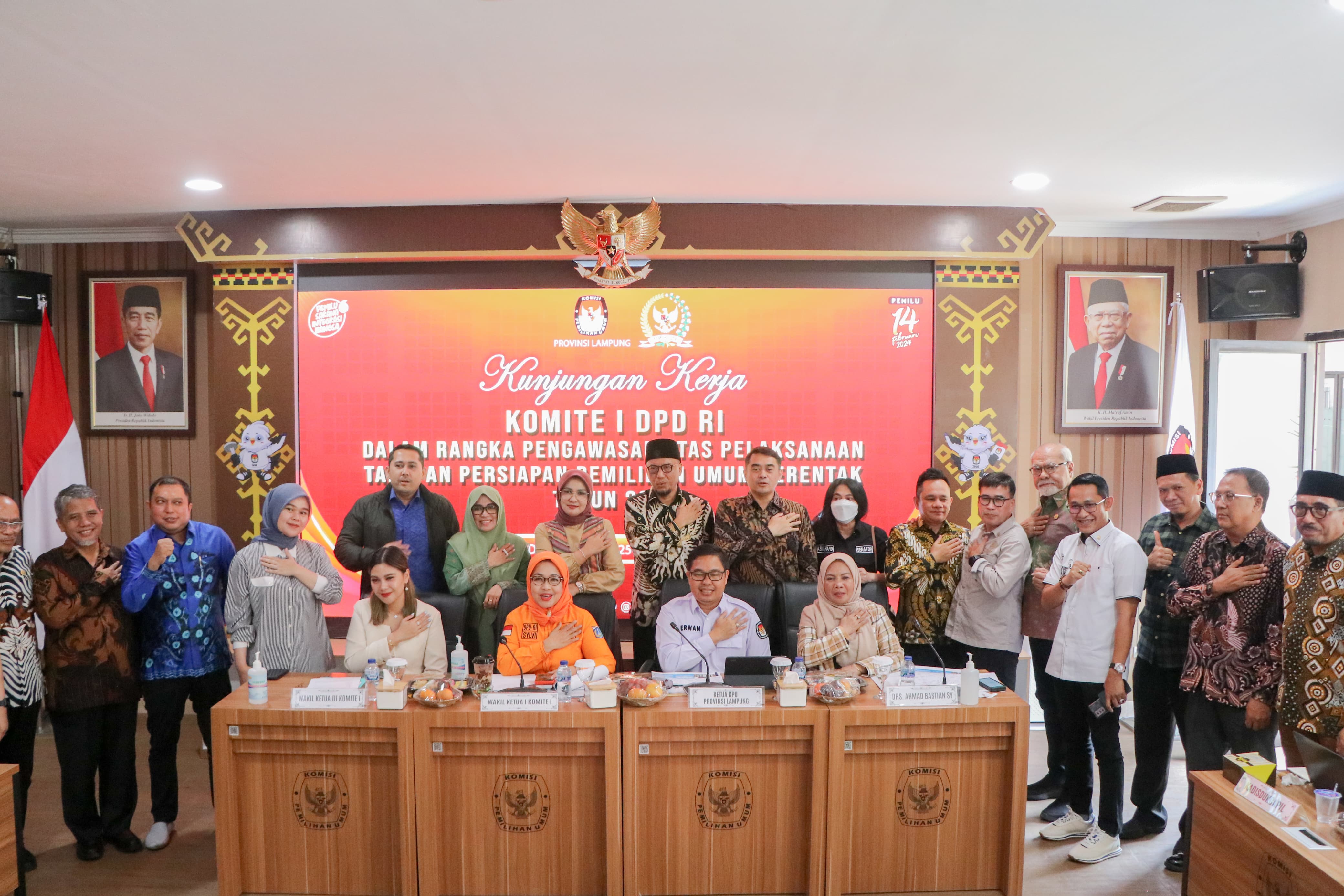Komite I DPD RI Pastikan Kesiapan Provinsi Lampung Dalam Tahapan Pemilu Serentak Tahun 2024