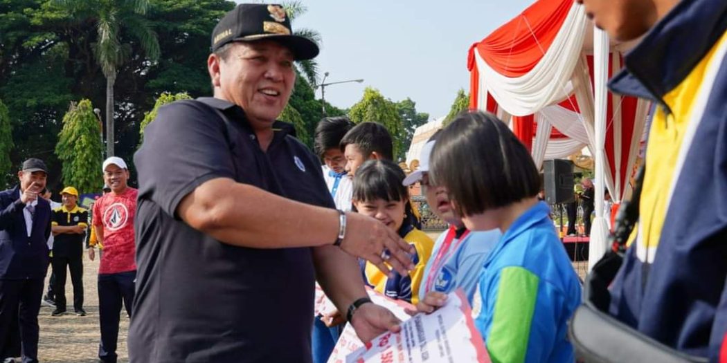 Peringati Hari Olah Raga Nasional ke-40, Pemprov Lampung Gelar Senam Bersama