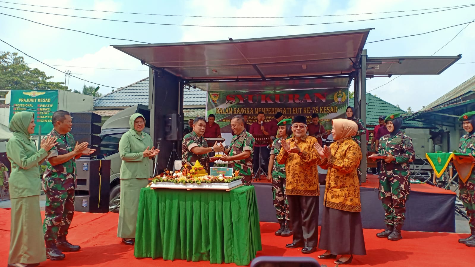 Syukuran Dalam Rangka Memperingati HUT Ke-78 Kesehatan Angkatan Darat