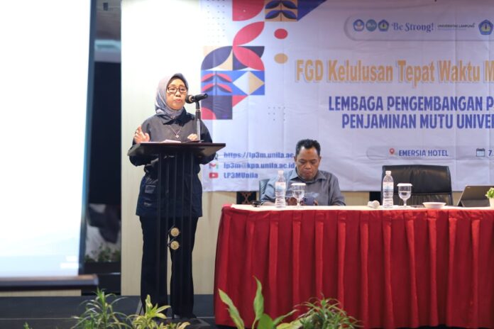 Unila Gelar FGD Percepatan Kelulusan Tepat Waktu Melalui MBKM