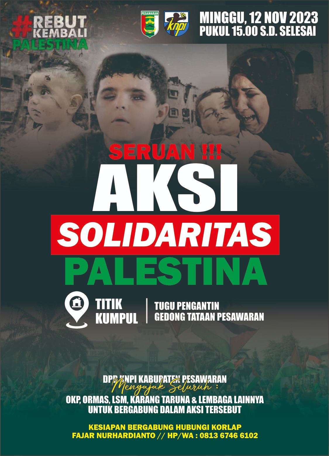 Besok, KNPI Pesawaran Akan Gelar Aksi Bela Palestina