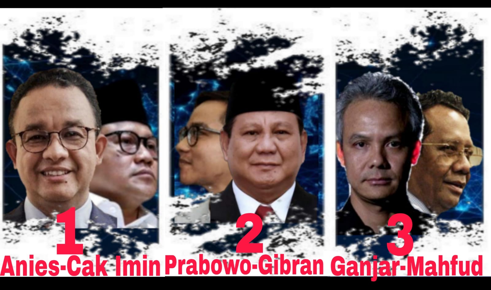 Resmi! Berikut Nomor Urut Pasangan Capres Cawapres 2024