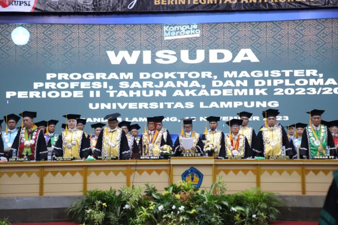 Sebanyak 995 Mahasiswa/Mahasiswi Unila Wisuda Dari Berbagai Program
