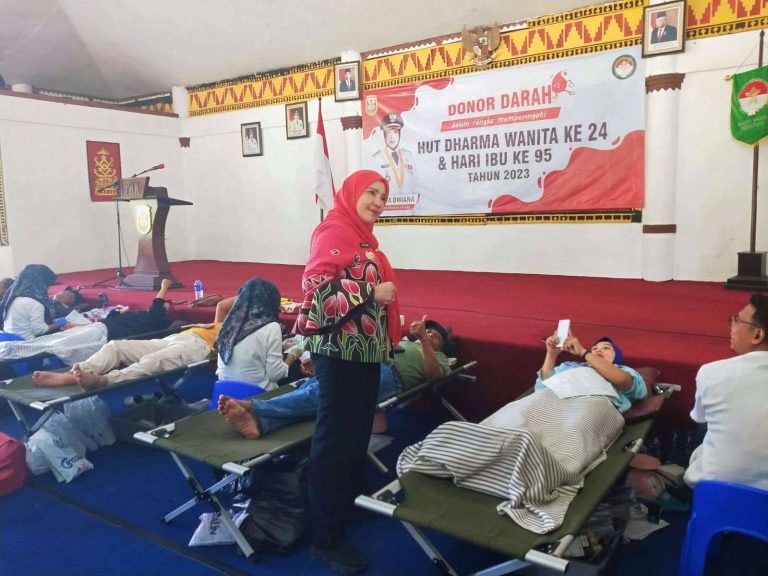 Tinjau Donor Darah di Gedung TP PKK, ini Harapan Wali Kota Eva Dwiana