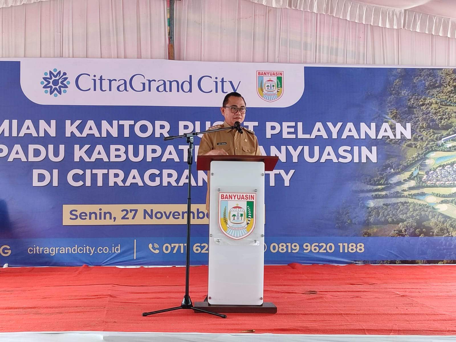 Peresmian Gerai Pusat Pelayanan Terpadu Satu Pintu Citra Grand City