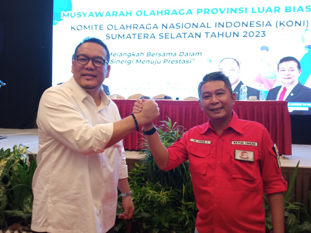 Resmi Jabat Ketua Umum KONI Sumatera Selatan, H.Yulian Gunhar SH.MH Periode 2023- 2027