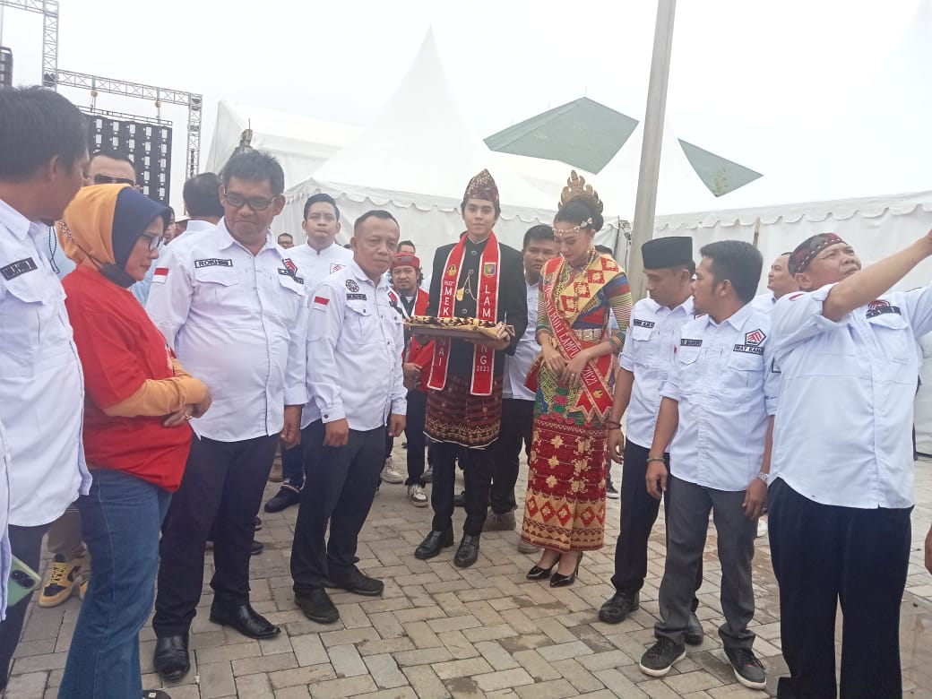 Pelantikan Pengurus DPD Prabu Lampung, Yang Di Hadiri Hashim Djojohadikusumo Serta Budiman Sudjatmiko