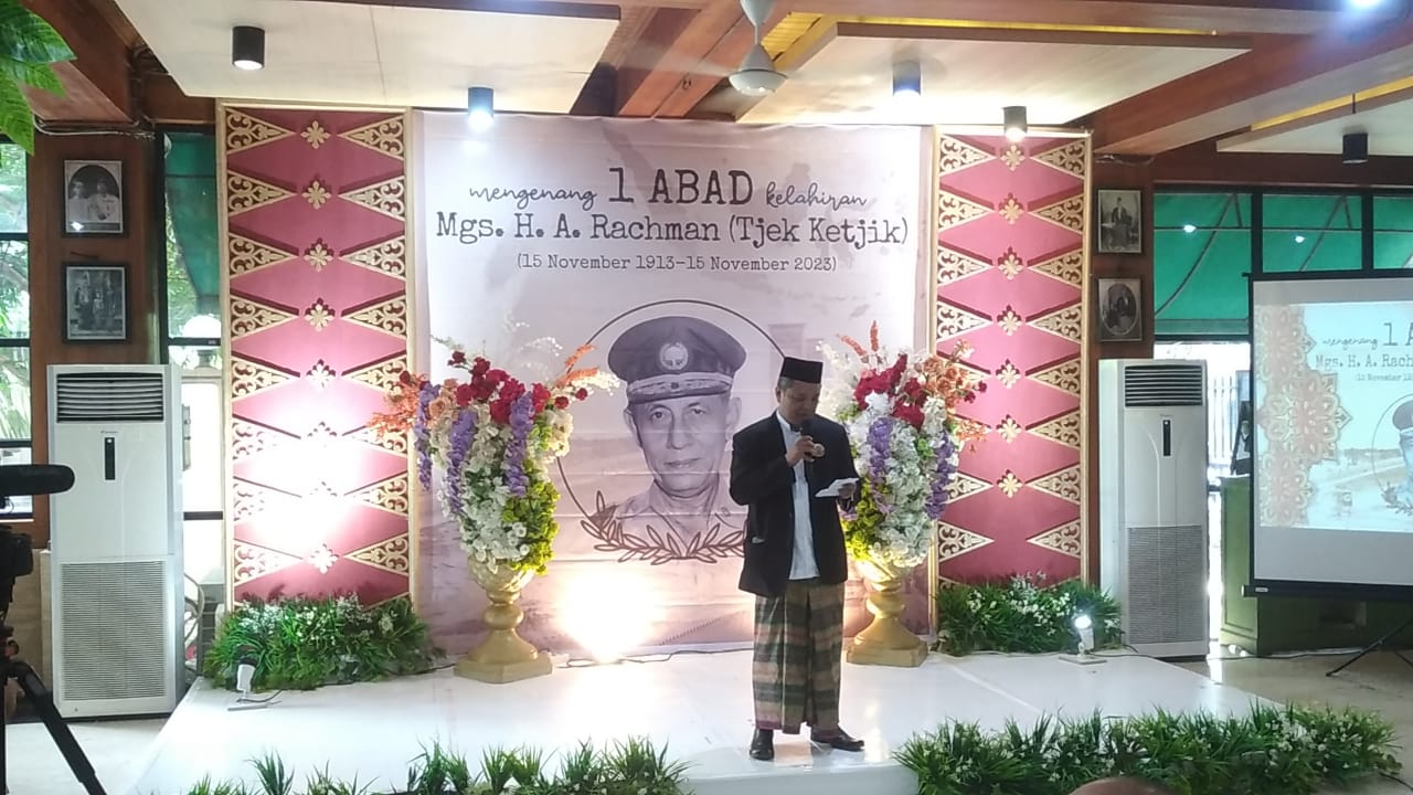 Mengenang 1 Abad Kelahiran Mgs.H.A. Rachman (Tjek Ketjik)