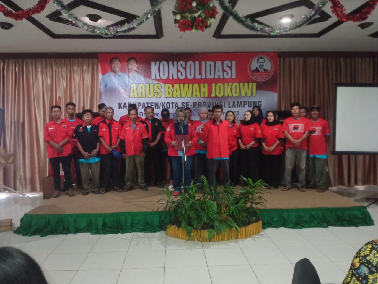 PDIP Lampung Terpecah, Kader dan Simpatisan Deklarasi Dukung Prabowo-Gibran