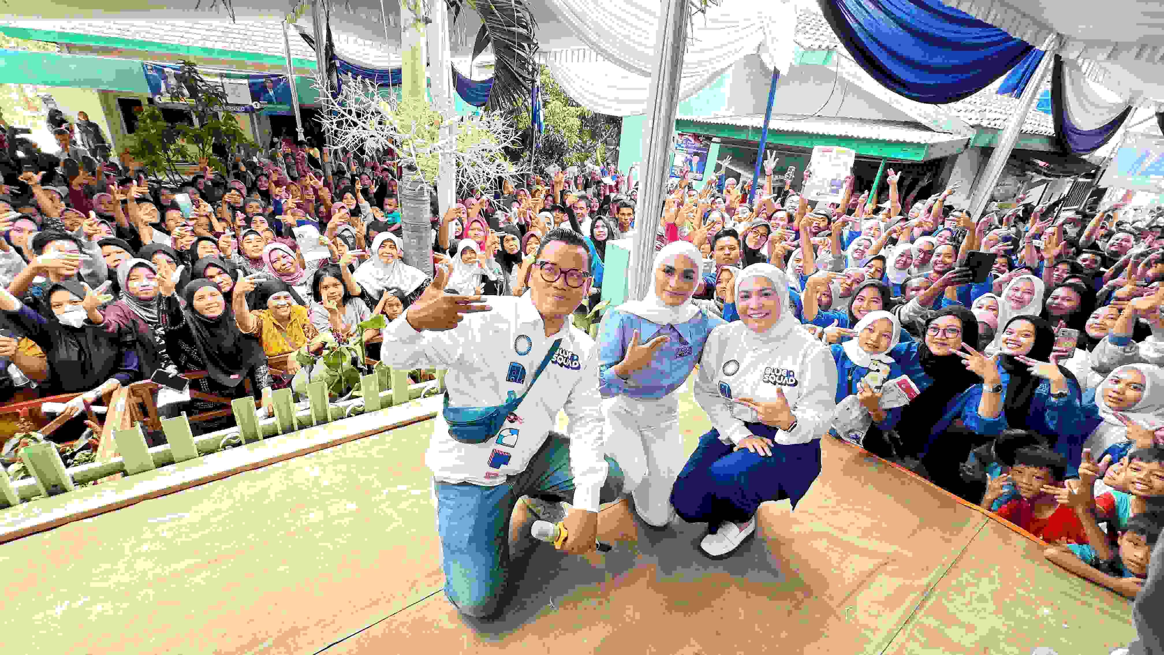 Setelah Raffi-Nagita, Putri Zulkifli Hasan Kampanye Riang Gembira Bersama Uya Kuya Di Bandar Lampung