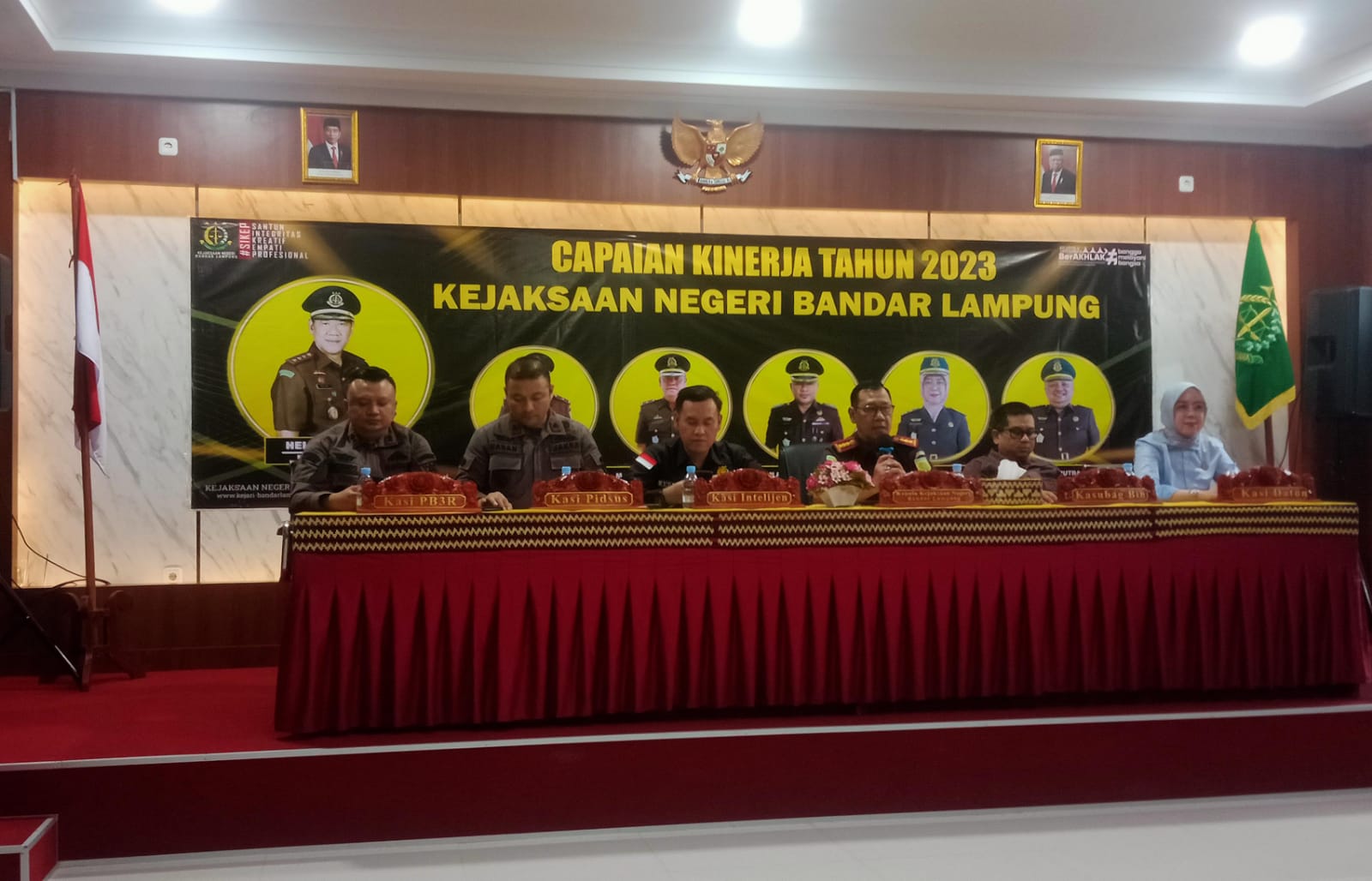 Kegiatan Press Release Capaian Kinerja 2023, Yang Di Lakukan Kejari Bandar Lampung