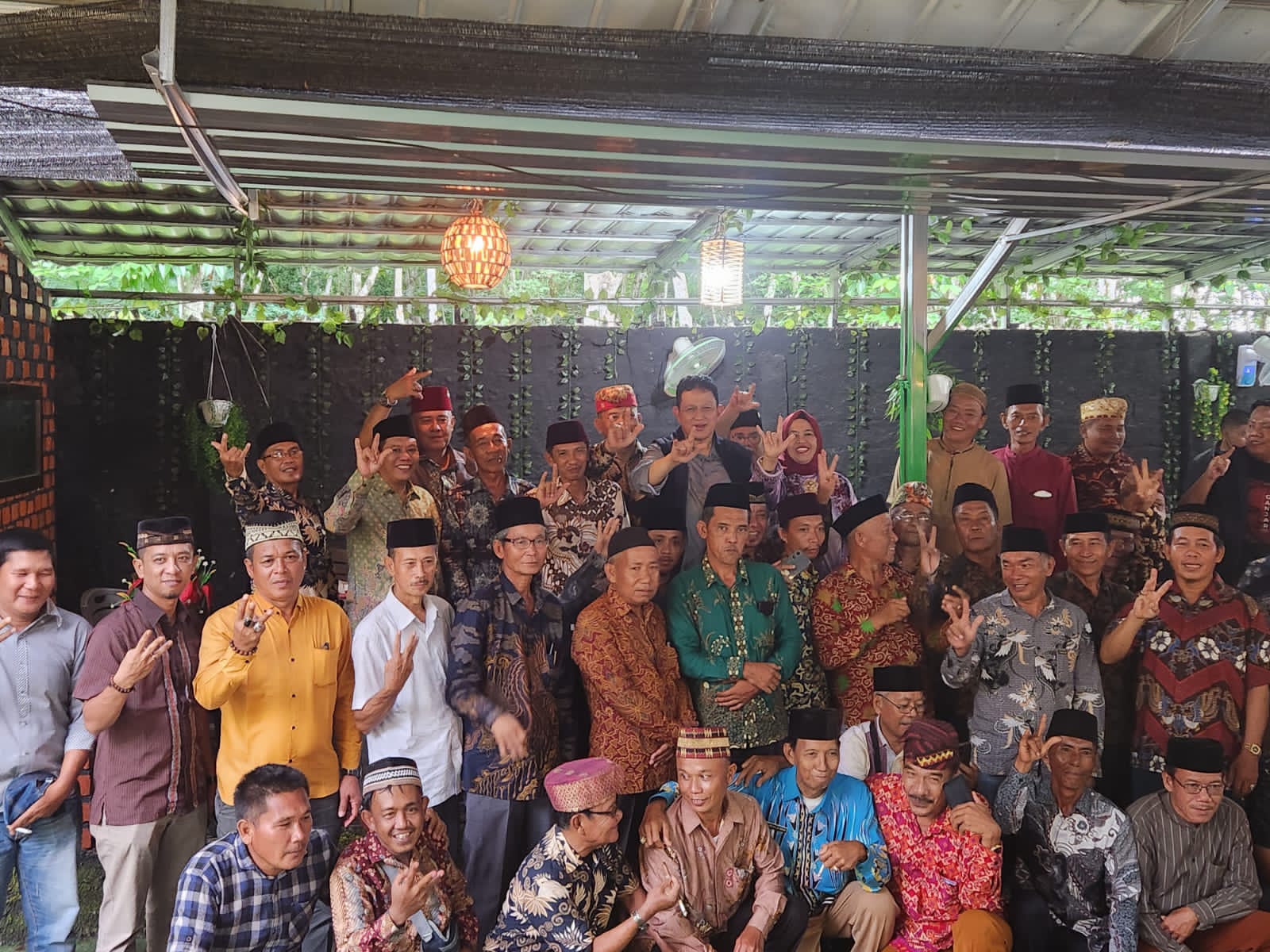 Tokoh Adat Sungkai Bunga Mayang Lampung Utara, Deklarasi Kemenangan Ganjar-Mahfud