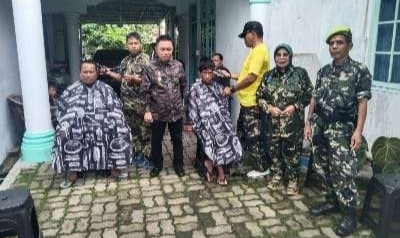 PPM Dibawah Komando Slamet Riadi Gelar Pangkas Rambut Gratis