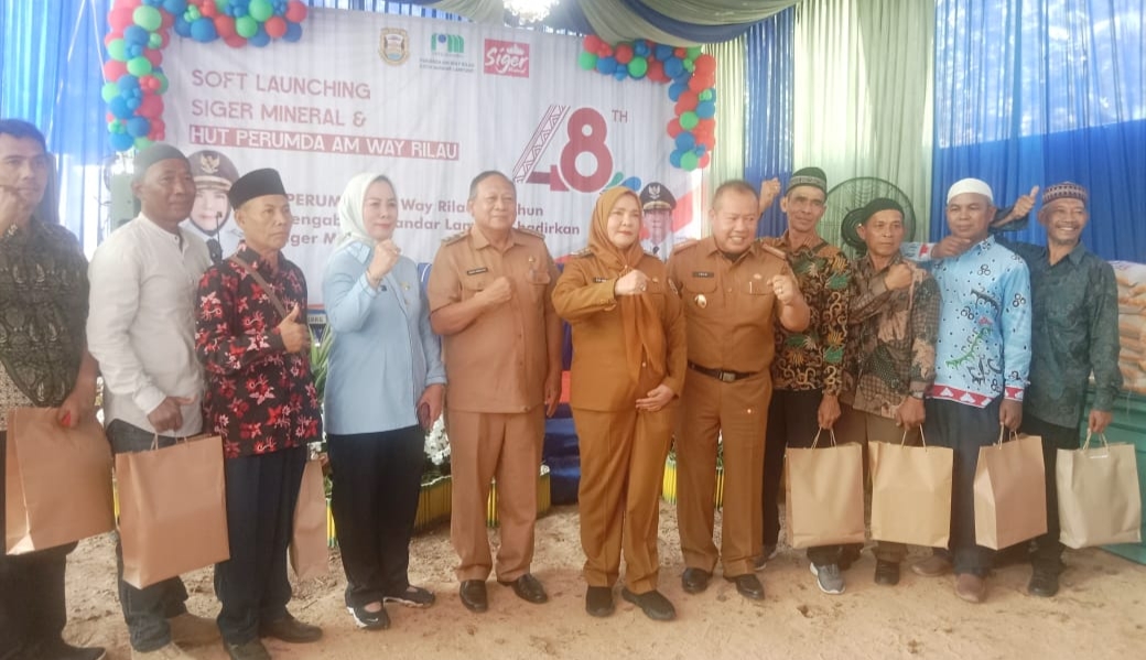 Wali Kota Dalam HUT ke-48 Perumda AM Way Rilau Luncurkan Siger Mineral