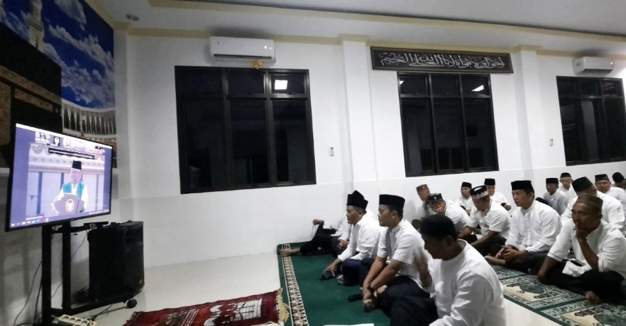 Peringati Isra Mi'raj, Dandim 0410/KBL Dan Jajaran Laksanakan Istighosah Kubro Secara Virtual