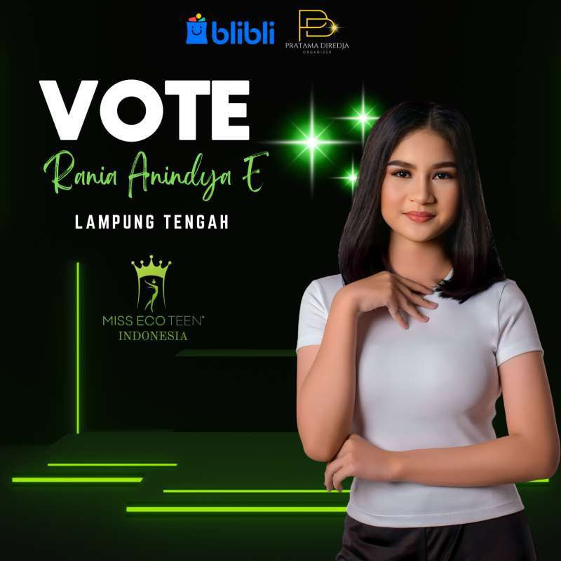 Ketua Dekranasda Mardiana Dukung Rania Anindya Elvaretta Juarai Miss Eco Teen Indonesia 2024