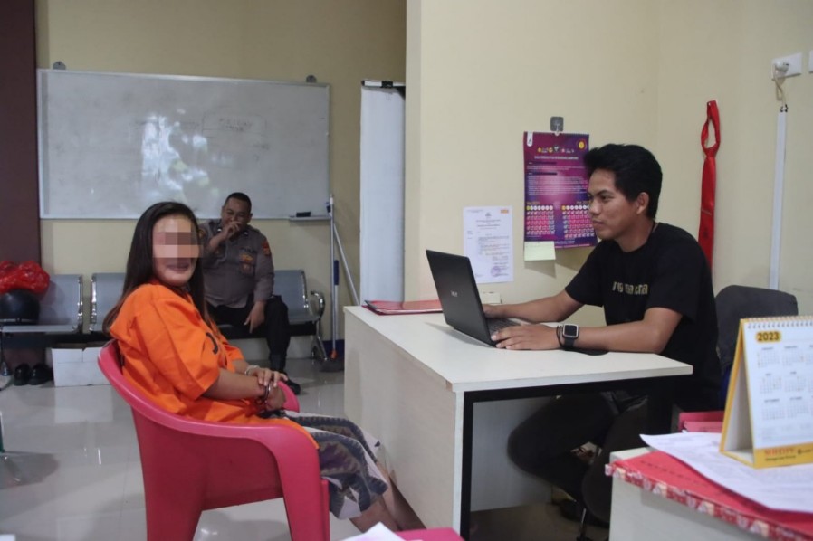 Polisi Amankan Wanita Asal Kabupaten Tanggamus Yang Pesta Sabu Di Penginapan