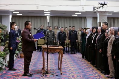 Gubernur Arinal Lantik dan Mengambil Sumpah Jabatan 405 Pejabat Fungsional di Lingkungan Pemerintah Provinsi Lampung