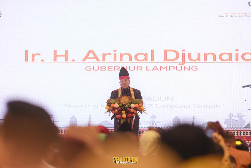 Gubernur Arinal dan Ketua Dekranasda Riana Sari Resmi Buka Lampung Craft IV 2023