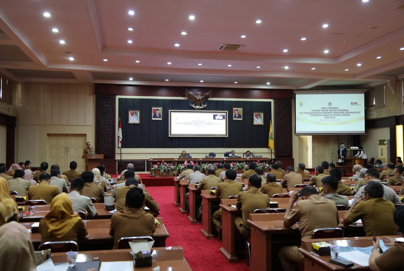 Pemprov Lampung Rakor Program Tematik Sektor Pertanahan