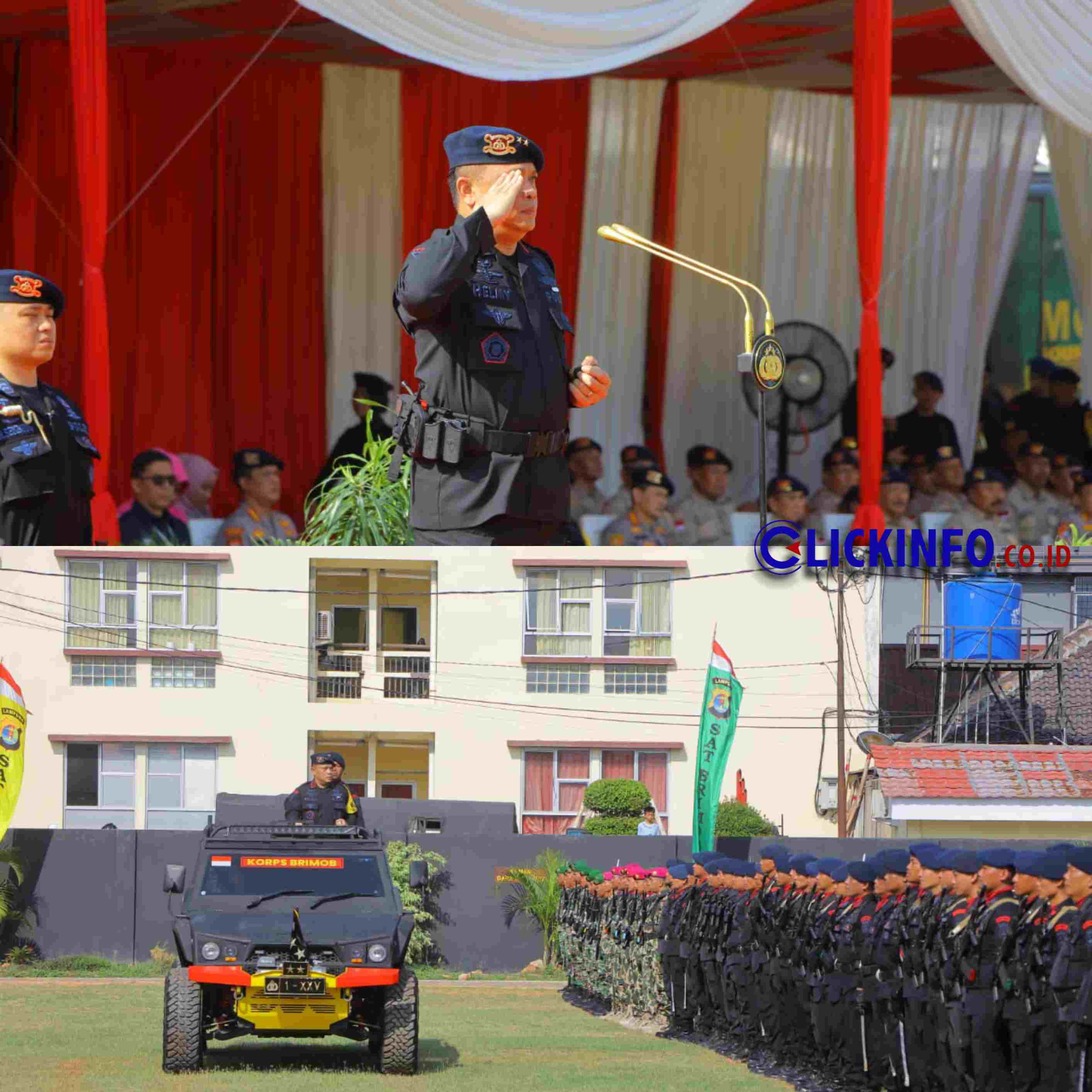 Polda Lampung Memperingati HUT Brimob Yang ke-78, Negara Aman Untuk Indonesia Maju