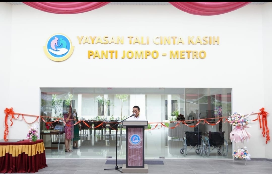 Resmikan Panti Jompo Tali Cinta Kasih, Gubernur Arinal Ajak Tingkatkan Kebahagiaan Lansia