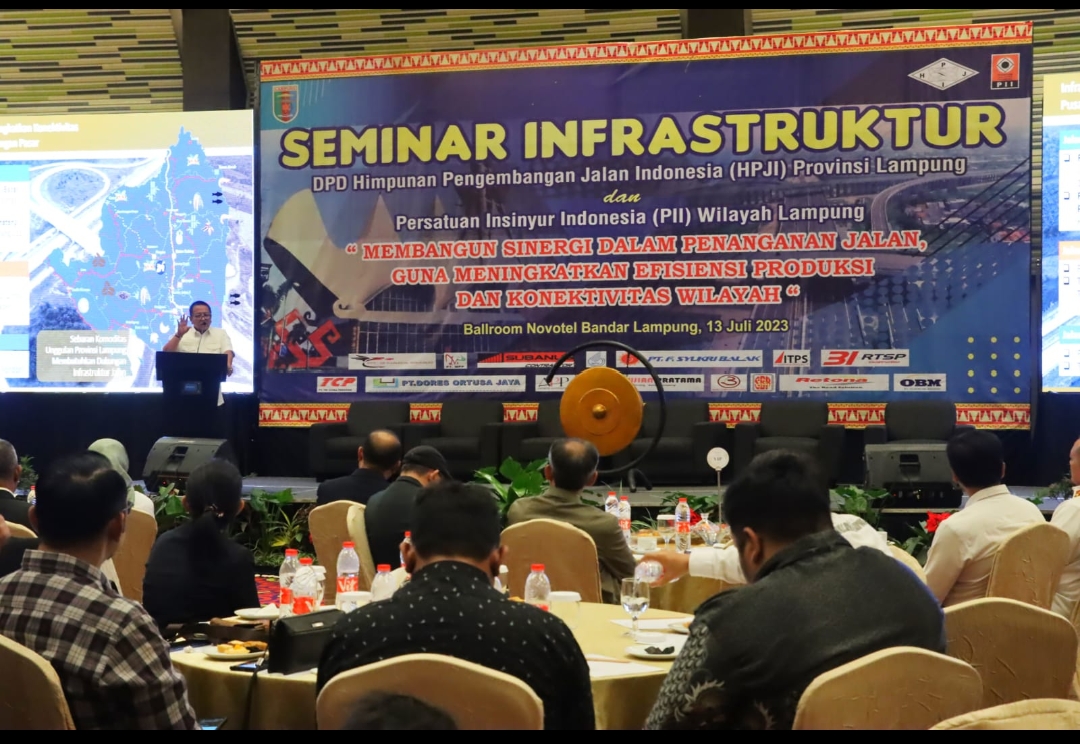 Buka Seminar Infrastruktur, Gubernur Arinal : Infrastruktur Jalan Memiliki Peran Penting Dalam Merangsang Pertumbuhan Ekonomi